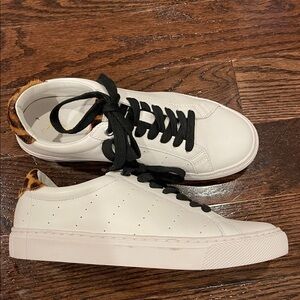 J.Crew Saturday sneakers with leopard calf hair detail
Size 6 1/2